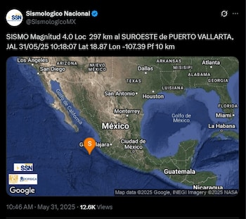 Foto: X: @SismologicoMX