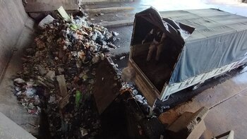 Parte de los alimentos incinerados