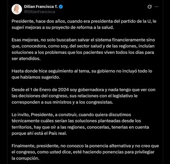 La gobernadora del Valle aseguró