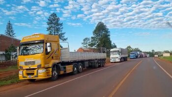 Comenzó la protesta del transporte