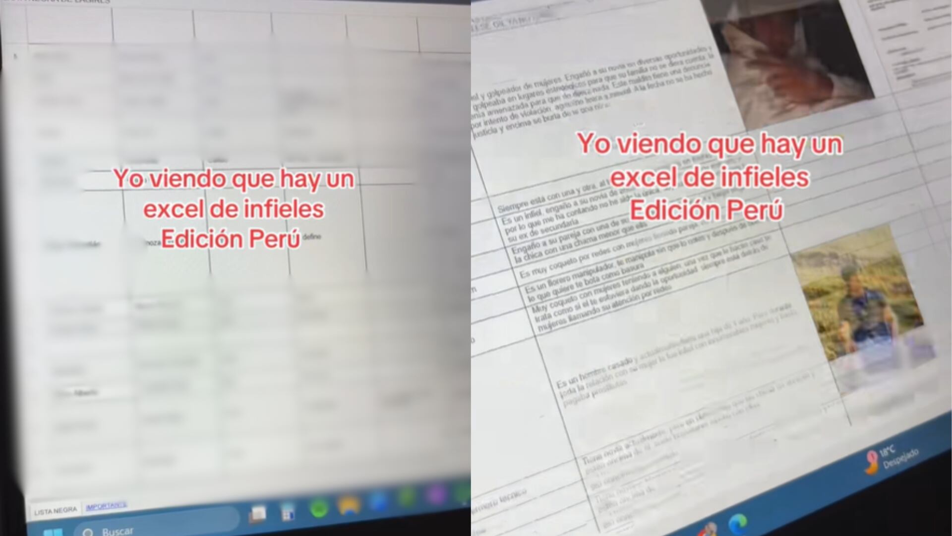 La lista negra de las girls causó revuelo en redes peruanas al permitir que cualquier usuaria denunciara a supuestos infieles de forma anónima y sin filtros. Foto: Composición Infobae Perú