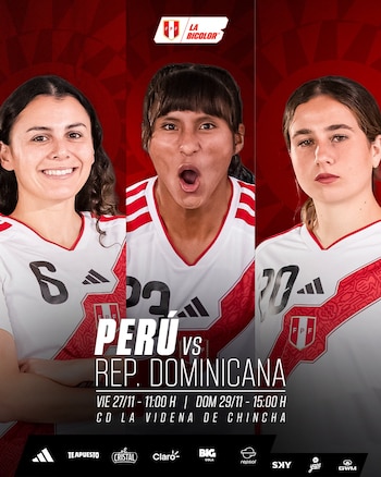 Selección peruana femenina jugará dos amistosos ante República Dominicana.