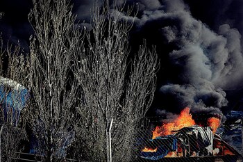 Imágenes del incendio de la