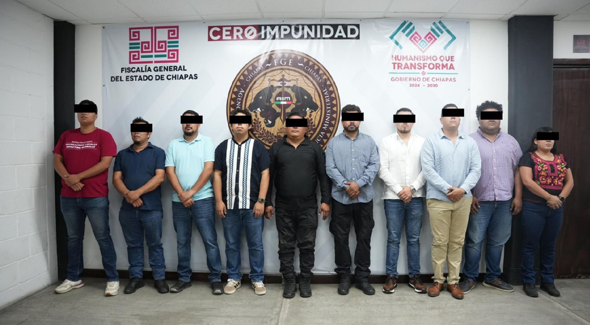 Detenidos funcionarios policias Chiapas FGE tortura (especial)
