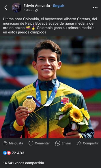 La imagen de Alberto Catetas,