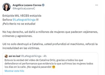 "Mil veces estúpida": Angélica Lozano