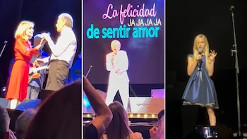Matilda, la hija de Luciana Salazar, fue la encargada de abrir el concierto de Palito Ortega