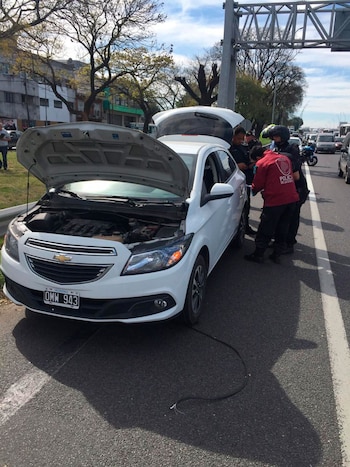 Este auto, que tenía el