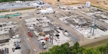 Una fotografía aérea muestra una