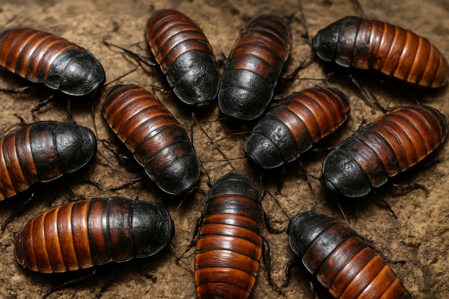 La agregación frecuente en ambientes secos ayuda a las cucarachas silbadoras a conservar agua, pero aumenta la competencia social y el riesgo de depredación - (Imagen Ilustrativa Infobae)