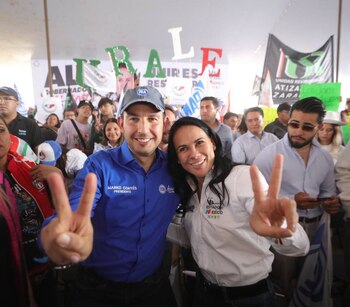 Marko Cortés acompañó a Alejandra