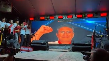 Desde la clandestinidad, Vladimir Cerrón participa de manera remota en cierre de campaña de Perú Libre en Huancayo ante simpatizantes