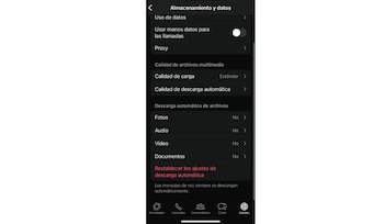Desactivar la descarga automática es