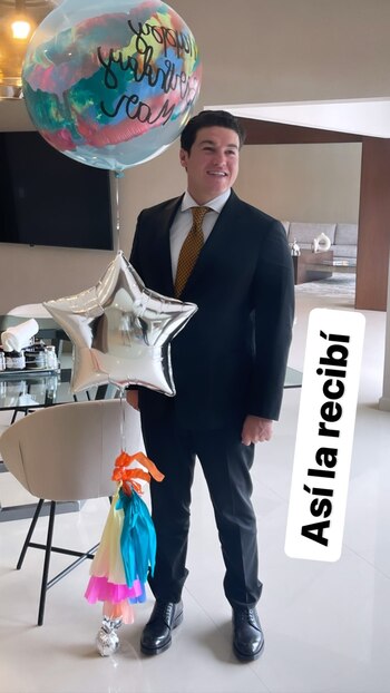 Samuel García esperó con algunos