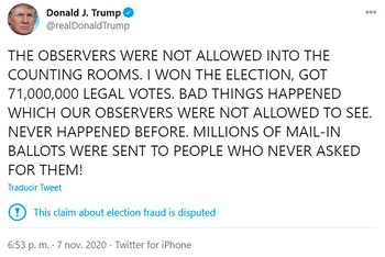 Donald Trump insistió con las