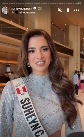 Suheyn Cipriani deslumbra en el Miss Grand All Stars 2026 y revela traumático episodio de su infancia. Captura: IG.