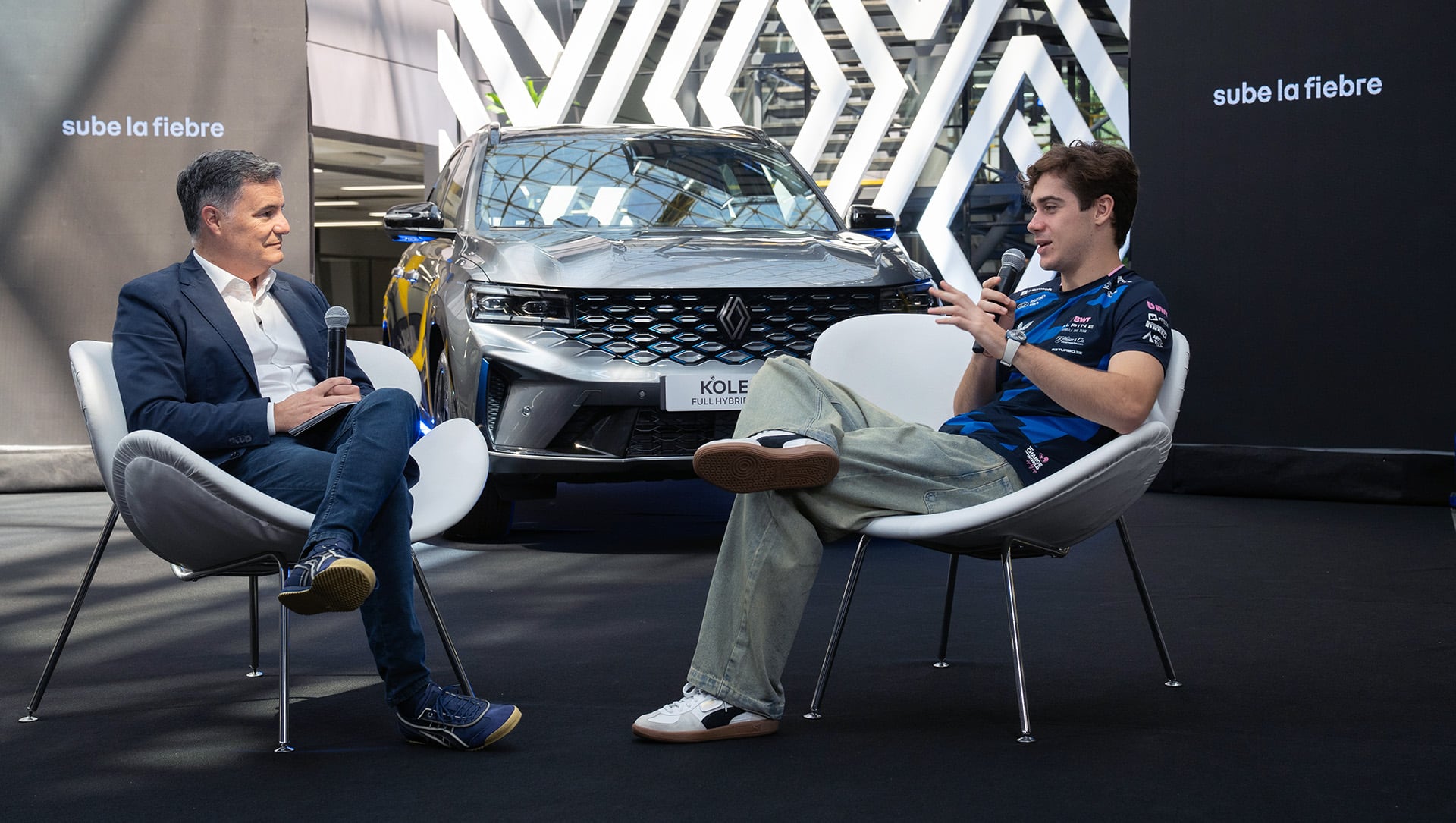Colapinto con Pablo Sibilla, CEO de Renault Argentina