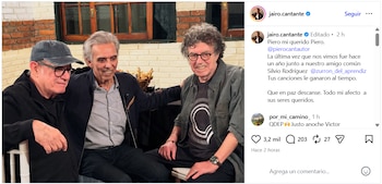 El cantante Jairo recordó su última reunión con el artista junto a Silvio Rodríguez en su mensaje de tributo