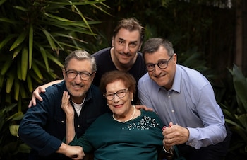 Los hermanos Roca con su