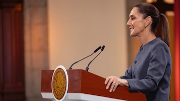 Sheinbaum Pardo reiteró que el combate al tráfico de fentanilo se ha logrado por la incautación de este opioide en la frontera norte| Presidencia de la República