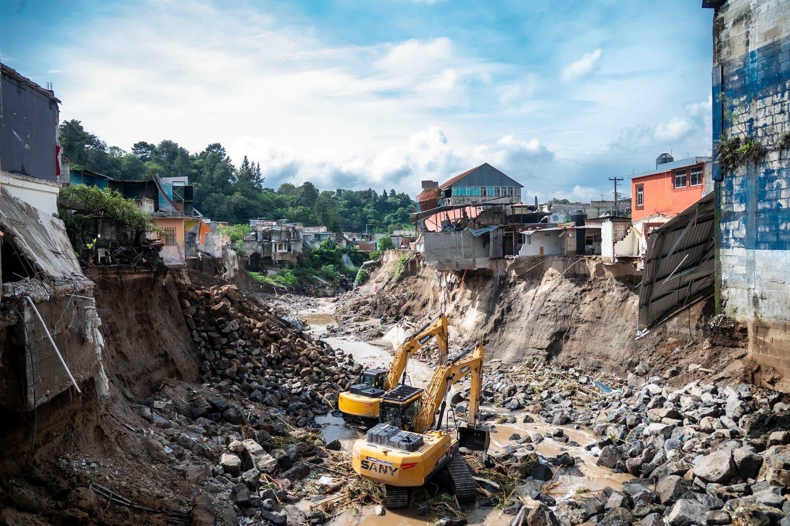 Guatemala analiza cuenca del río Pinula tras inundaciones en San Miguel Petapa