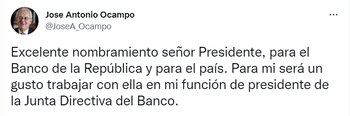 Ocampo sobre nombramiento de Olga
