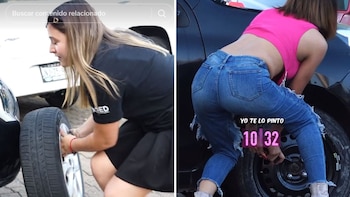 Las dos mujeres demostraron su