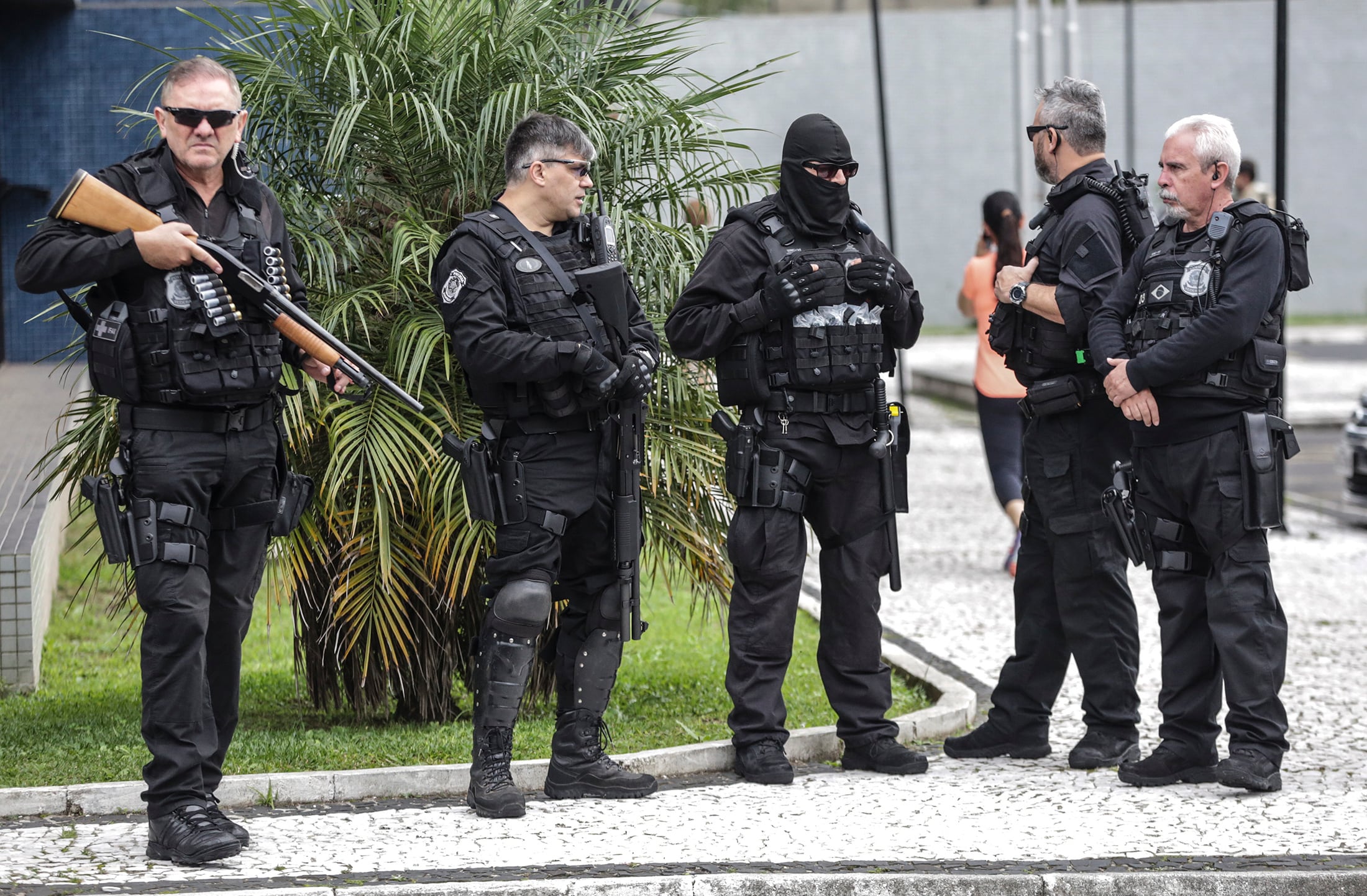 Imagen de archivo de efectivos de la Policía Federal de Brasil (EFE/Antonio Lacerda)