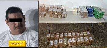 Conducía un tractocamión que escondía