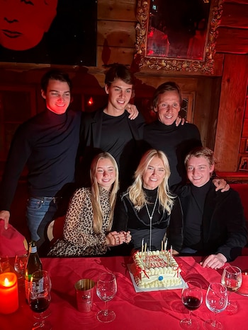 La modelo volvió a festejar