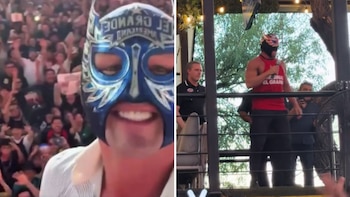 El Grande Americano y el Grande Americano Original desatan el caos antes de su lucha de máscaras en Monterrey