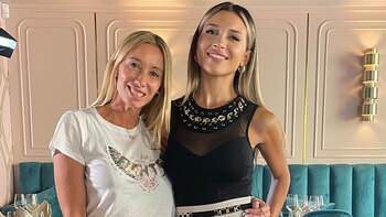 Con Agustina Gandolfo, pareja de