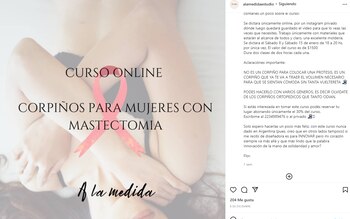 El posteo donde ofrece el