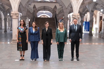 Mandatarios estatales del PAN participaron en el encuentro con Isabel Díaz Ayuso en Aguascalientes.