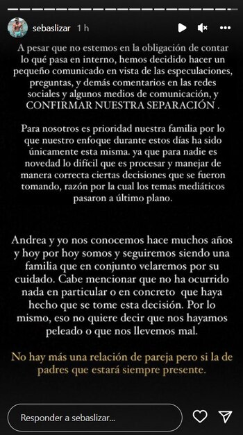 Sebastián Lizarzaburu anuncia el fin