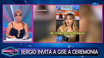 Sergio George invita a Gisela Valcárcel a los Grammy tras aparecer con Magdyel Ugaz en los Premios Musa. Captura: Magaly TV La Firme.
