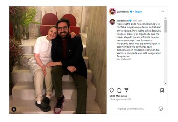 Julia trabaja con Damián Betular