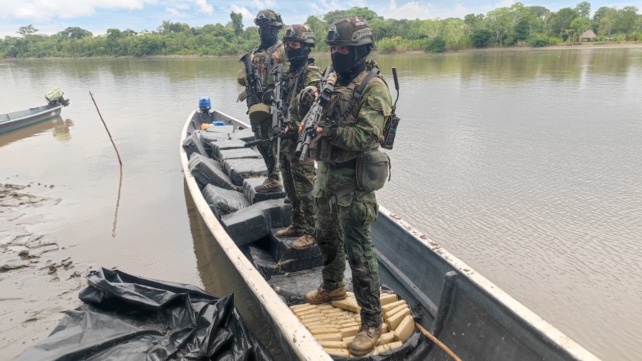 La operación militar fue fluvial. (Ministerio de Defensa)