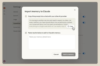 La herramienta de importación permite