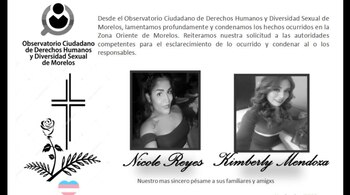 Kimberly Mendoza y Nicole Reyes