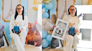 Sandra Cuevas celebra a su “hijo” Daniell: así fue la fiesta del oso de peluche que representa su deseo de ser mamá