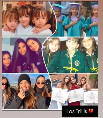 Los familiares recuerdan los mejores momentos de las trillizas - crédito camilam360/Instagram