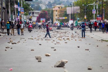 Haitianos protestan en las calles