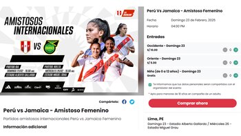 Entradas para los amistosos de