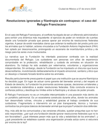 (FB/refugiofranciscanoac)