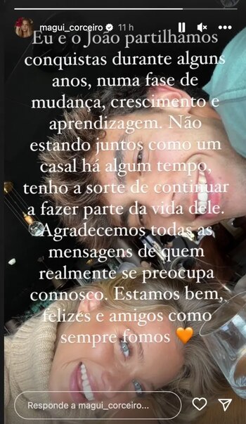 João Félix y Magui Corceiro en un post confirman su ruptura (INSTAGRAM).