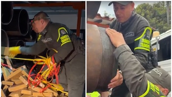 Policía Nacional incautó megacargamento de cocaína en carreteras del Quindío: lo hicieron pasar por material de construcción