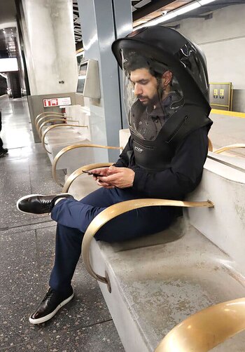 La BioVyzr, una careta presurizada