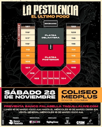 Las entradas para el "Último Pogo" de La Pestilencia saldrán a la venta a partir del próximo 18 de marzo - crédito @lapestilencia/Instagram