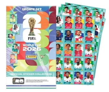 El kit de actualización del álbum Panini del Mundial 2026 incorporará jugadores ausentes en la edición inicial por lesiones, convocatorias de última hora y cambios en las plantillas - crédito Panini